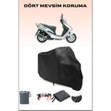 Breen Sym Vs 150 Uyumlu Siyah Motorsiklet Branda, Motor Örtüsü