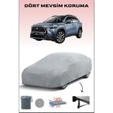 Breen Toyota Corolla Cross ile Uyumlu Oto Branda, Araba Brandası, Su ve Güneş Geçirmez Araba Çadırı - Gri