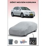 Breen Toyota Corolla Hatch 8 ile Uyumlu Oto Branda, Araba Brandası, Su ve Güneş Geçirmez Araba Çadırı - Gri