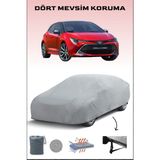 Breen Toyota Corolla Hatchback ile Uyumlu Oto Branda, Araba Brandası, Su ve Güneş Geçirmez Araba Çadırı - Gri