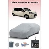 Breen Toyota Porte 1 ile Uyumlu Oto Branda, Araba Brandası, Su ve Güneş Geçirmez Araba Çadırı - Gri