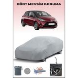 Breen Toyota Yaris ile Uyumlu Oto Branda, Araba Brandası, Su ve Güneş Geçirmez Araba Çadırı - Gri