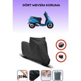 Breen Tvs Jupiter 125 Uyumlu Siyah Motorsiklet Branda, Motor Örtüsü