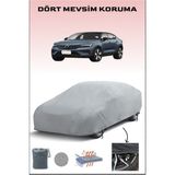 Breen Volvo C40 Recharge ile Uyumlu Oto Branda, Araba Brandası, Su ve Güneş Geçirmez Araba Çadırı - Gri