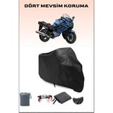 Breen Yamaha Fjr 1300 Uyumlu Siyah Motorsiklet Branda, Motor Örtüsü