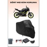 Breen Yamaha Mt-07 Abs Uyumlu Siyah Motorsiklet Branda, Motor Örtüsü - Siyah, Arka Çanta ve Kilit Uyumsuz