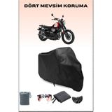 Breen Yamaha SCR950 Uyumlu Siyah Motorsiklet Branda, Motor Örtüsü