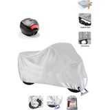 Breen Yamaha X-Max 125 Iron Max Abs Için Arka Çanta ve Kilit Uyumlu Gri Motosiklet Branda, Güvenli