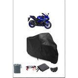 Breen Yamaha Yzf R3 Uyumlu Siyah Motorsiklet Branda, Motor Örtüsü