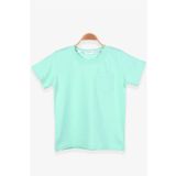 Breeze Basic Su Yeşili 4-8 Yaş Erkek Çocuk Tişört