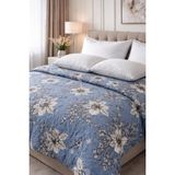 Breeze BATTAL BOY NEVRESİM TAKIMI+lastikli çarşaflı*+%100cotton*+(200x220) - Gri - Mavi - 200 x 220 cm