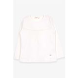 Breeze Ekru 2-6 Yaş Uzun Kollu Güpürlü Kız Çocuk T-shirt