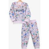 Breeze Erkek Bebek Eşofman Takımı Baskılı Desenli Bej (6 Ay-2 Yaş) - 1 Yaş