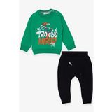Breeze Erkek Bebek Eşofman Takımı Sapan Baskılı 9 Ay-3 Yaş, Yeşil