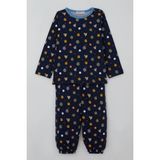 Breeze Erkek Bebek Pijama Takımı Galaksi Temalı 9 Ay-3 Yaş, Lacivert
