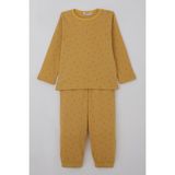 Breeze Erkek Bebek Pijama Takımı Minik Geometrik Desenler 9 Ay-3 Yaş, Hardal Sarı - Hardal - Sarı