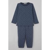 Breeze Erkek Bebek Pijama Takımı Minik Üçgenler Desenli 9 Ay-3 Yaş, Füme - 1,5 Yaş