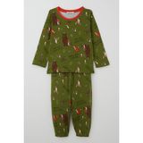 Breeze Erkek Bebek Pijama Takımı The Gruffalo Desenli 9 Ay-3 Yaş, Haki Yeşil - Haki - Yeşil