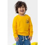 Breeze Erkek Bebek Sweatshirt Kaykaycı Baskılı 9 Ay-3 Yaş, Sarı