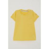 Breeze Erkek Bebek T-Shirt Cepli Kolları Düğme Akasesuarlı 9 Ay-3 Yaş Sarı