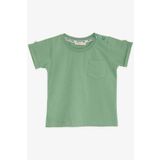 Breeze Erkek Bebek Tisort Cepli Kollari Dugme Aksesuarli 9 Ay-3 Yas, Mint Yesili
