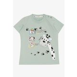 Breeze Erkek Bebek Tişört Sevimli Hayvancıklar Baskılı 9 Ay-3 Yaş, Mint Yeşili