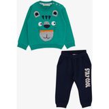 Breeze Erkek Çocuk Eşofman Takımı Koala Nakışlı 1-4 Yaş, Yeşil - 1 Yaş