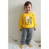 Breeze Erkek Çocuk Eşofman Takımı Rakam Nakışlı Sarı (1.5-5 Yaş) - 1,5 Yaş