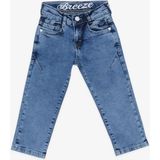 Breeze Erkek Çocuk Kot Pantolon Arka Cepleri Nakışlı 2-6 Yaş, Mavi - 2 Yaş