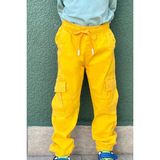 Breeze Erkek Çocuk Kot Pantolon Beli Lastikli Cepli 3-7 Yaş, Sarı - 3 Yaş
