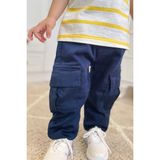 Breeze Erkek Çocuk Pantolon Kargo Cepli Beli Lastikli 1.5-5 Yaş, Lacivert - 2 Yaş