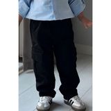 Breeze Erkek Çocuk Pantolon Kargo Cepli Beli Lastikli 1.5-5 Yaş, Siyah - 2 Yaş