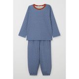 Breeze Erkek Çocuk Pijama Takımı Kare Desenli 1-3 Yaş, Mavi - 1 Yaş