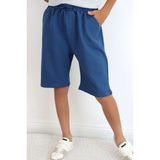 Breeze Erkek Çocuk Şort Bağcık Aksesuarlı Cepli 8-12 Yaş, Indigo - İndigo