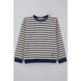 Breeze Erkek Çocuk Sweatshirt Arma Detaylı 4-10 Yaş, Ekru