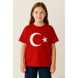 Breeze Erkek Çocuk Tişört Türk Bayraklı 4-14 Yaş, Kırmızı - 9 Yaş