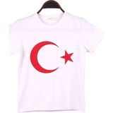 Breeze Erkek Çocuk Tişört Türk Bayraklı Beyaz 4-14 Yaş - 10 Yaş