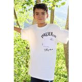 Breeze Erkek Çocuk Tişört Yazı Bakılı Cepli 9-14 Yaş, Ekru