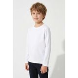 Breeze Erkek Çocuk Uzun Kollu Tişört Basic 4-8 Yaş, Kırık Beyaz - 7 Yaş