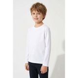Breeze Erkek Çocuk Uzun Kollu Tişört Basic 4-8 Yaş, Kırık Beyaz