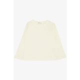 BREEZE Erkek Çocuk Uzun Kollu Tişört Basic 4-8 Yaş, Krem