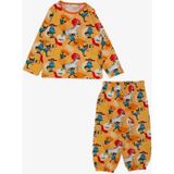 Breeze Girls & Boys Erkek Bebek Pijama Takımı Çılgın Kız Desenli 9 Ay-3 Yaş, Hardal Sarı-hardal Sarı
