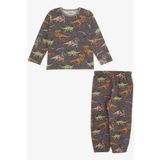 Breeze Gırls & Boys Erkek Bebek Pijama Takimi Dinozor Desenli 9 Ay-3 Yas, Antrasit