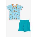 Breeze Girls & Boys Erkek Bebek Pijama Takımı Hayvanlar Alemi Temalı 9 Ay-3 Yaş, Bebe Mavisi - 1,5 Yaş