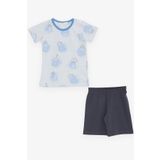 Breeze Gırls & Boys Erkek Bebek Pijama Takimi Sevimli Hayvanlar Alemi Dostluk Temali 9 Ay-3 Yas, Acik Mavi