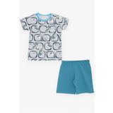 Breeze Gırls & Boys Erkek Bebek Pijama Takimi Sevimli Rakun Desenli 9 Ay-3 Yas, Gri