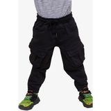 Breeze Girls & Boys Erkek Çocuk Pantolon Kargo Cepli Beli Lastikli 3-7 Yaş, Siyah - 3 Yaş