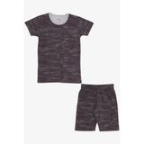 Breeze Girls & Boys Erkek Çocuk Pijama Takımı Desenli 4-8 Yaş, Kahverengi - 5 Yaş