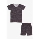 BREEZE GİRLS & BOYS Erkek Çocuk Pijama Takımı Desenli 4-8 Yaş, Kahverengi