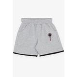 Breeze Girls & Boys Erkek Çocuk Şort Cepli Aksesuarlı 3-7 Yaş, Gri Melanj - 4 Yaş